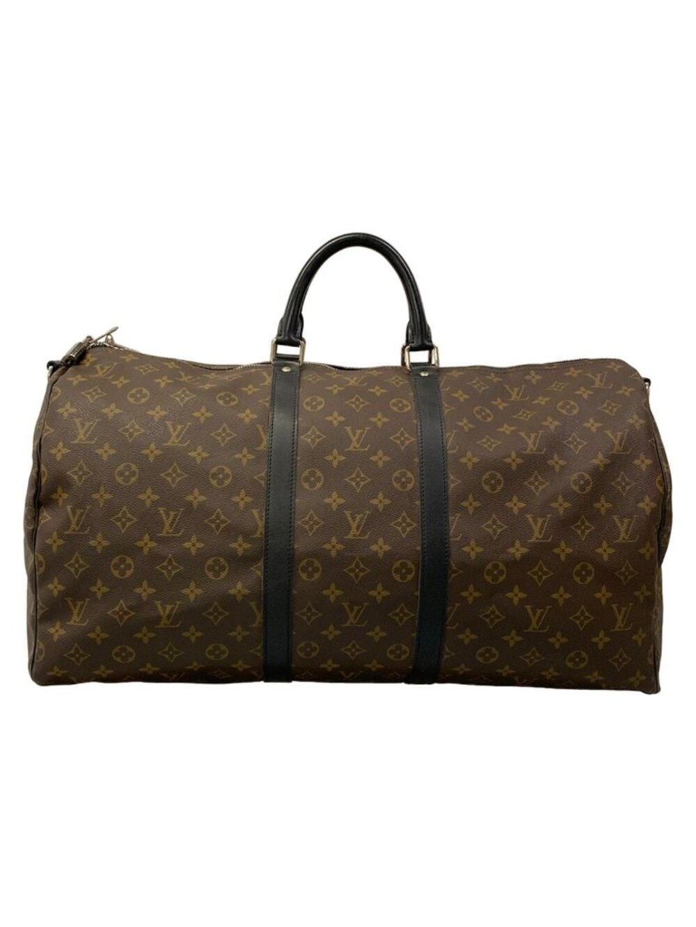 Louis Vuitton Boston Bag Monogram Macassar Keepall Bandouliere 55